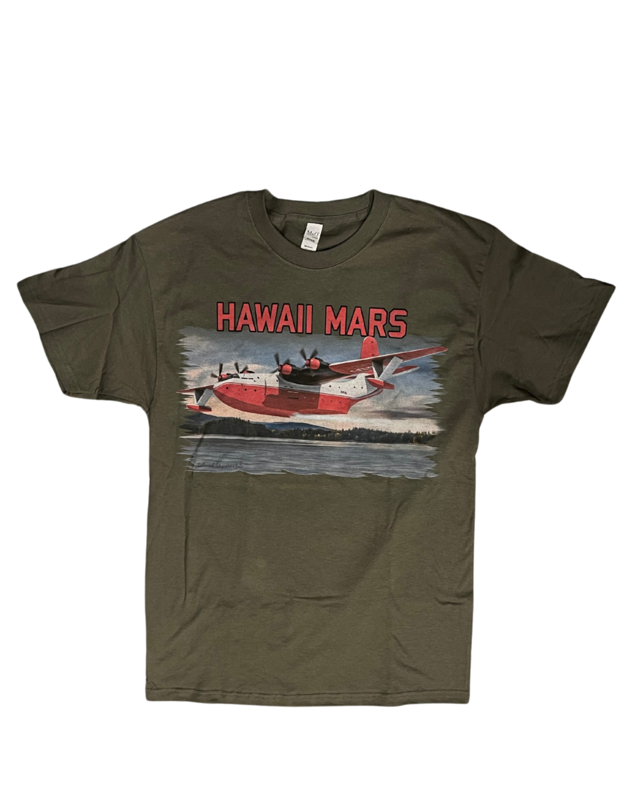 Hawaii Mars Water - Green T- Shirt