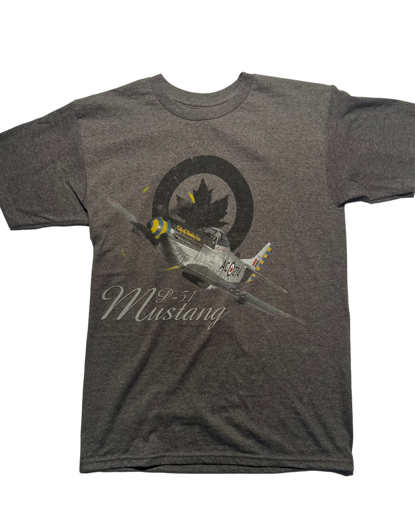 P-51 Mustang (RCAF) - Charcoal T-Shirt