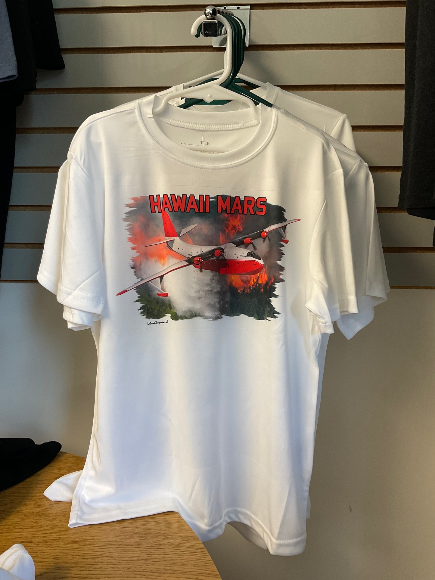 Hawaii Mars Youth T-shirt White - Fire Design