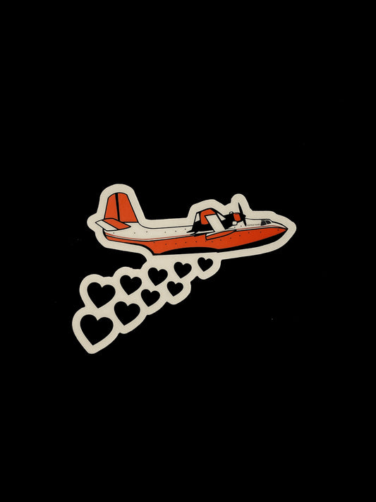 Hawaii Mars Heart Drop Sticker