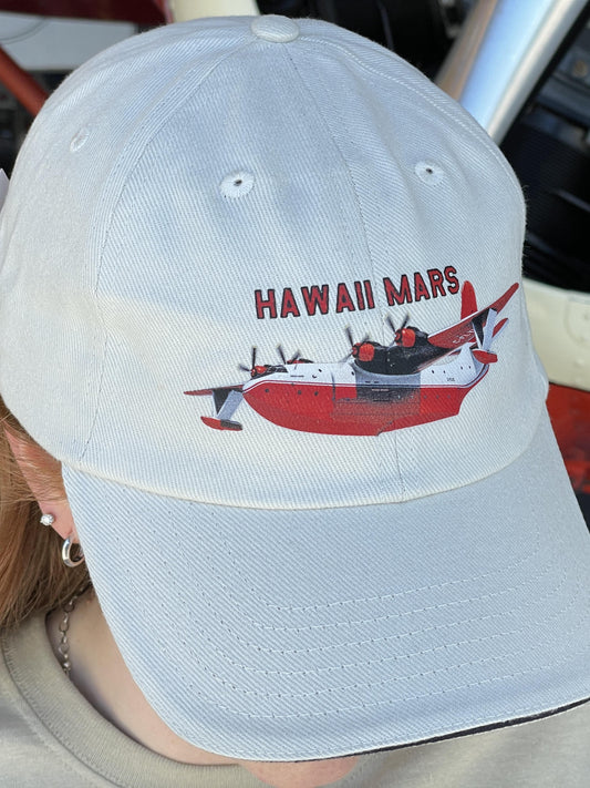 Hawaii Mars Printed Hat white