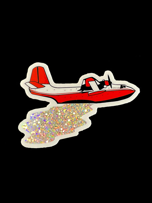 Hawaii Mars Sparkle Drop Sticker