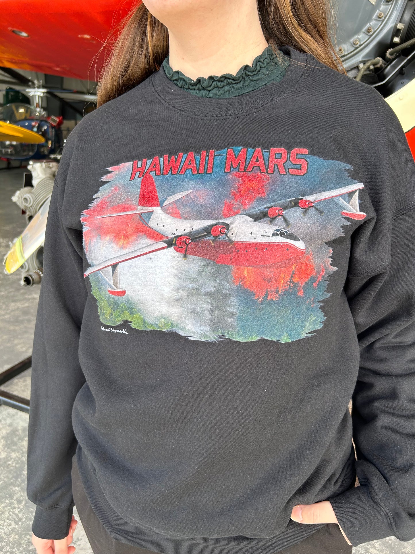 Hawaii Mars Crewneck Black