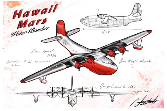 Hawaii Mars Postcard