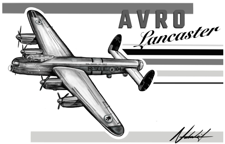 Avro Lancaster Postcard