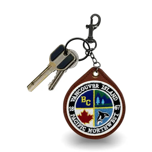 Victoria Embroidered Keychain